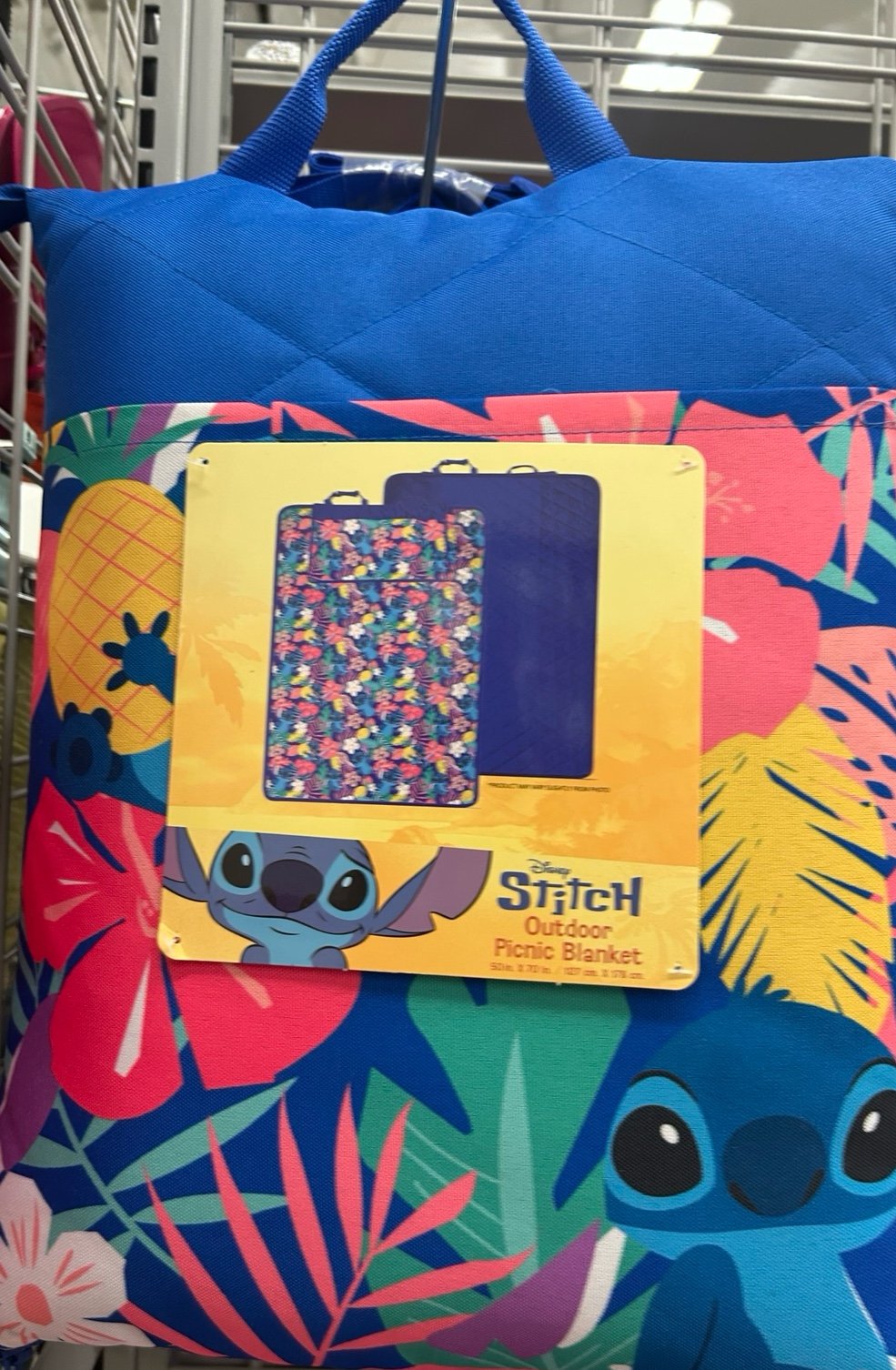 Disney stitch outdoor picnic blanket nwt