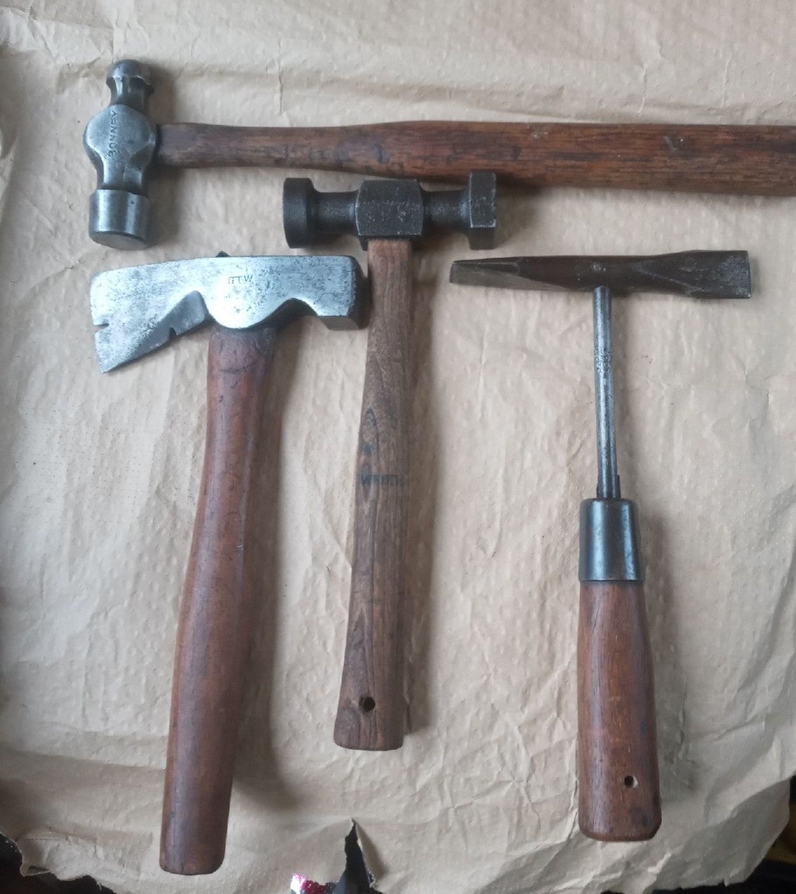 4 Vintage Hammers