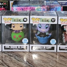 Funko Pop Trains Disney Villain Funko Shop Exclusive Bundle of 5 Free Protector