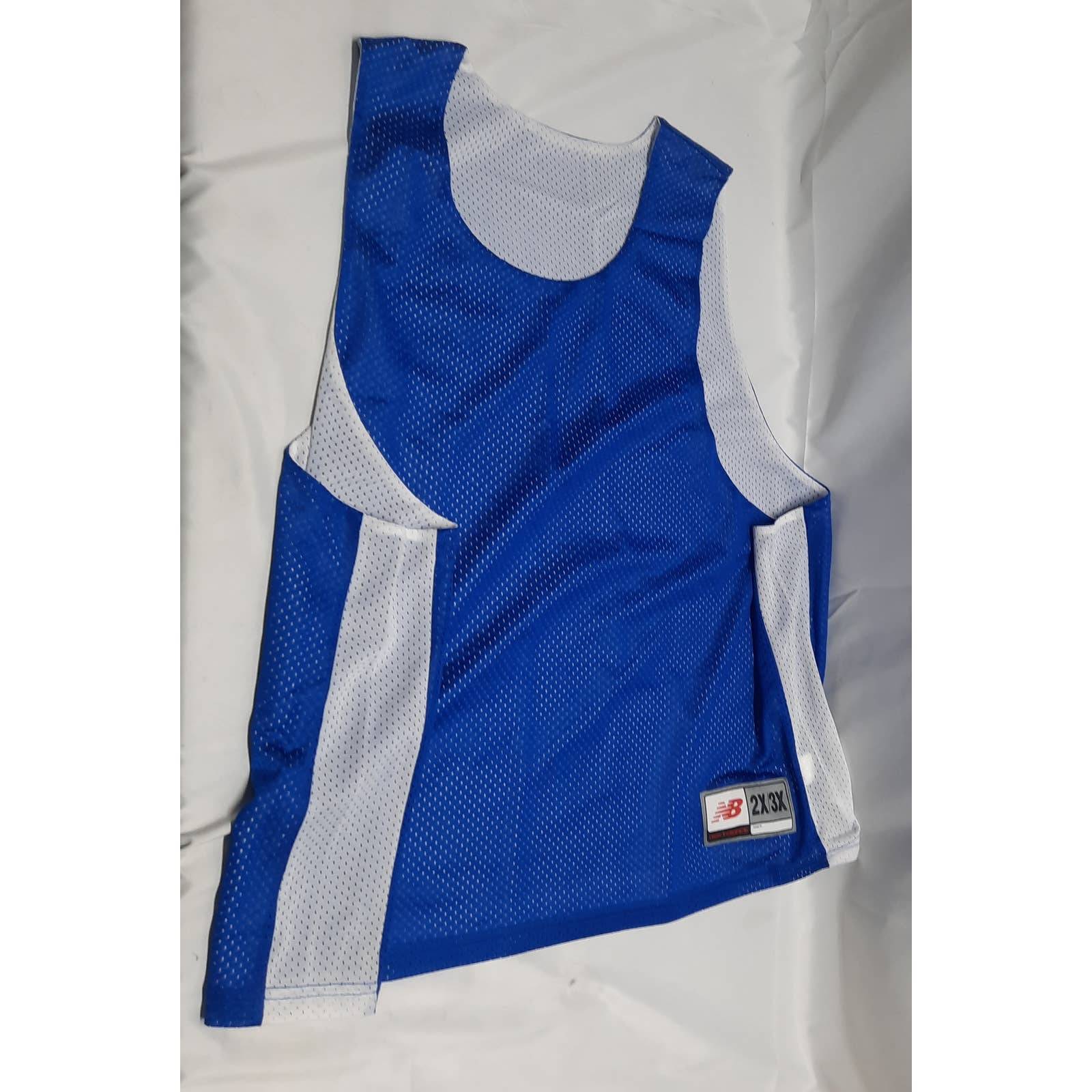 New Balance Reversible Blue White Mesh Sleeveless Tank 2X/3X