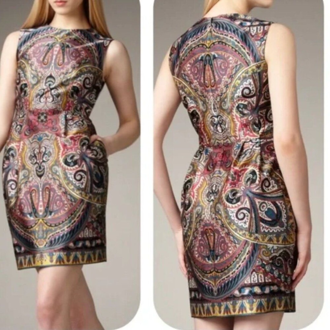 Nanette Lepore Gotham Stakes Silk Shift Dress Size 4