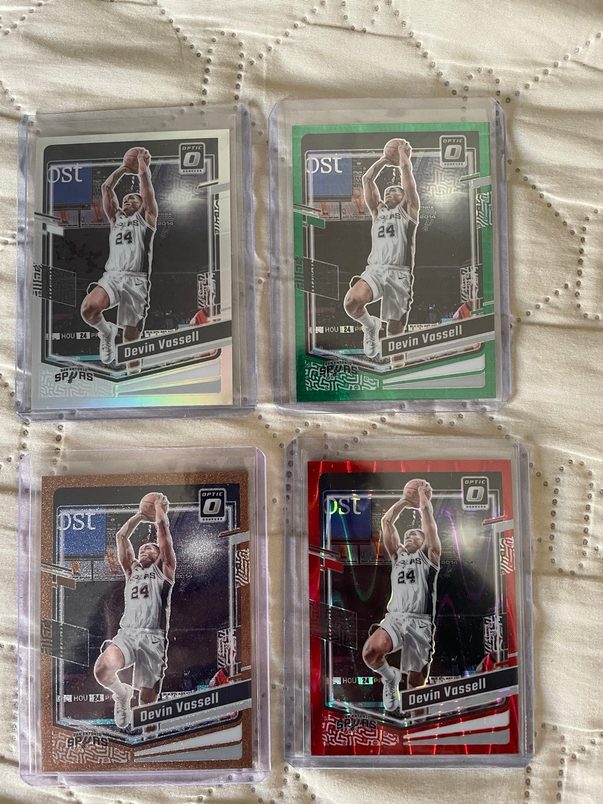 Devin Vassell 2023-24 Panini Donruss Optic Card Lot (10)