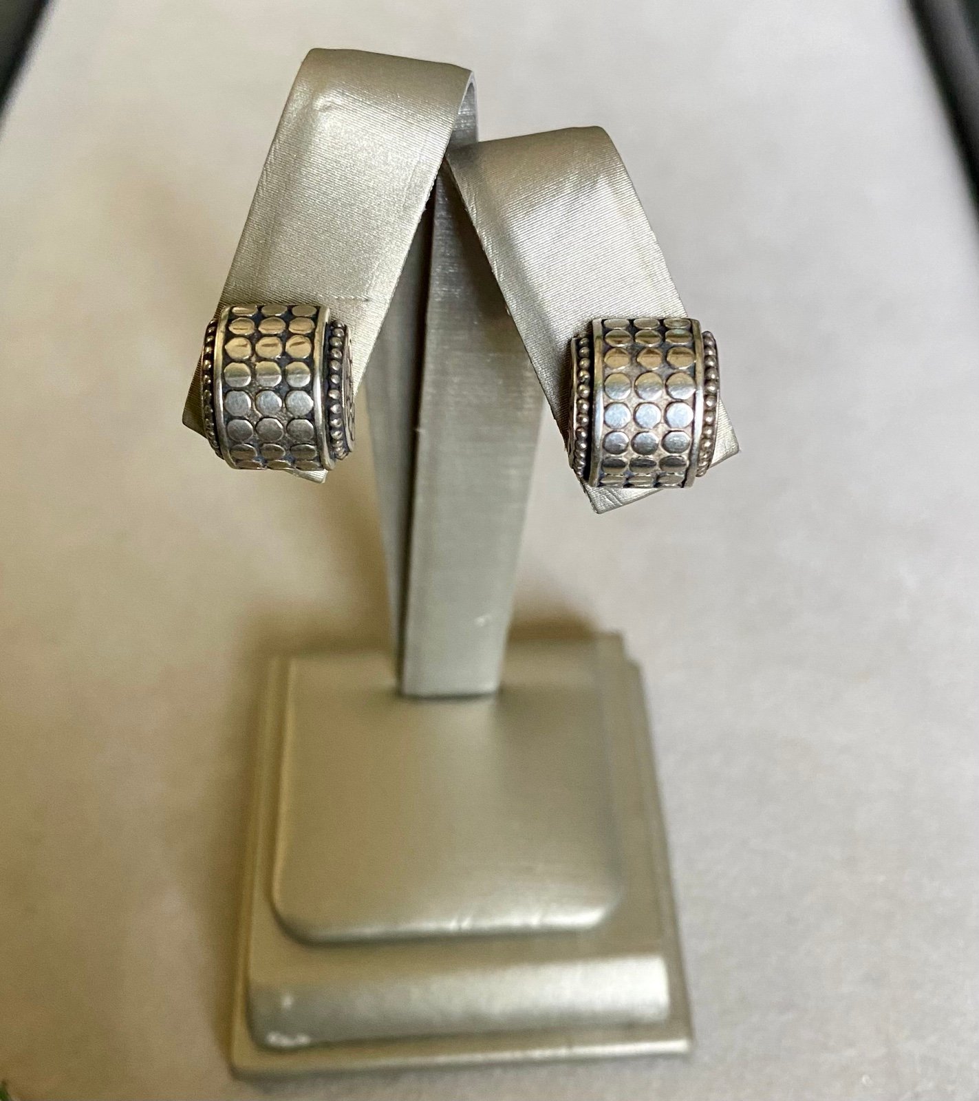 John Hardy Sterling Silver Dot Earrings