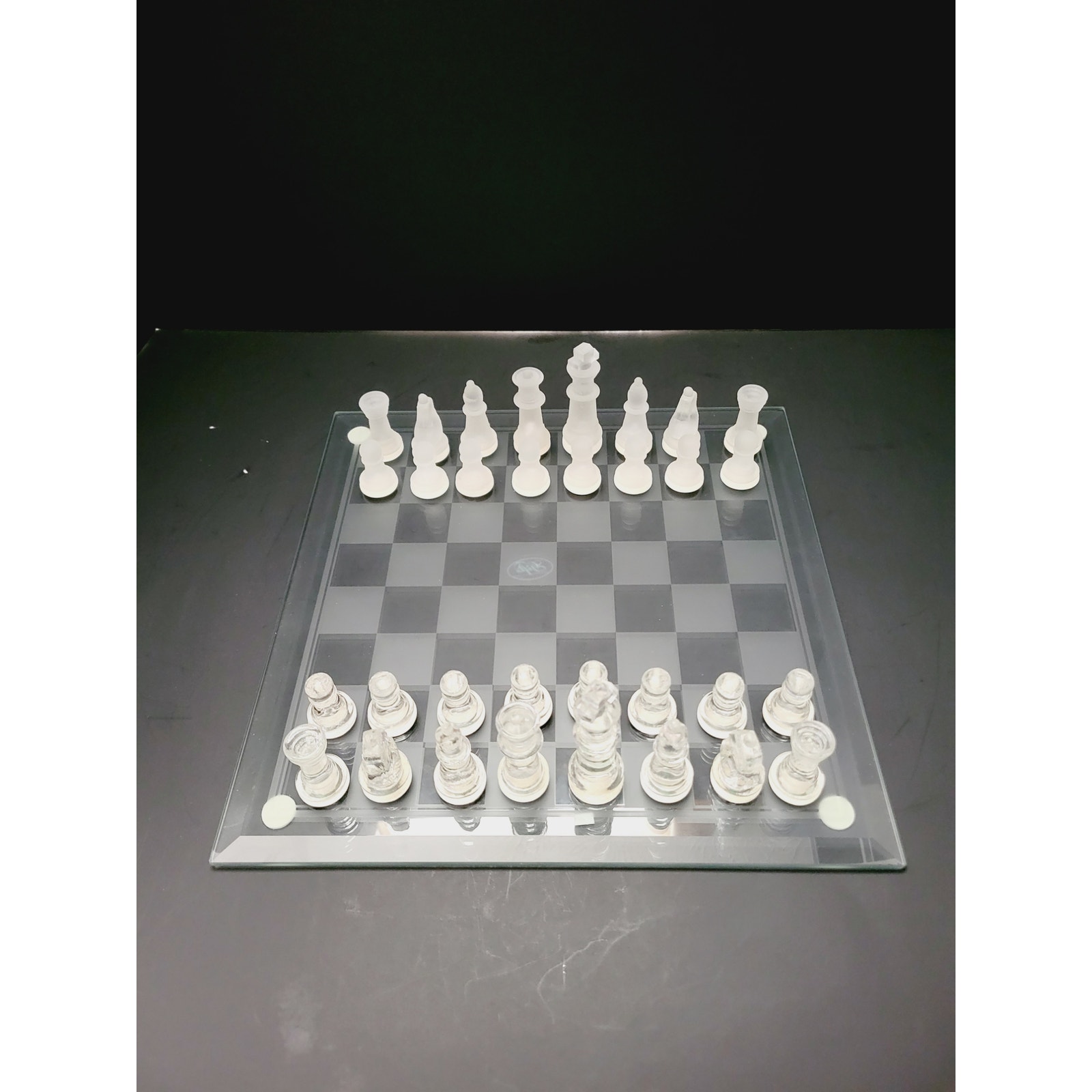 NIB RARE Unique Gifts by House of Lloyd 12 Rectangle Glass Chess Board Set
