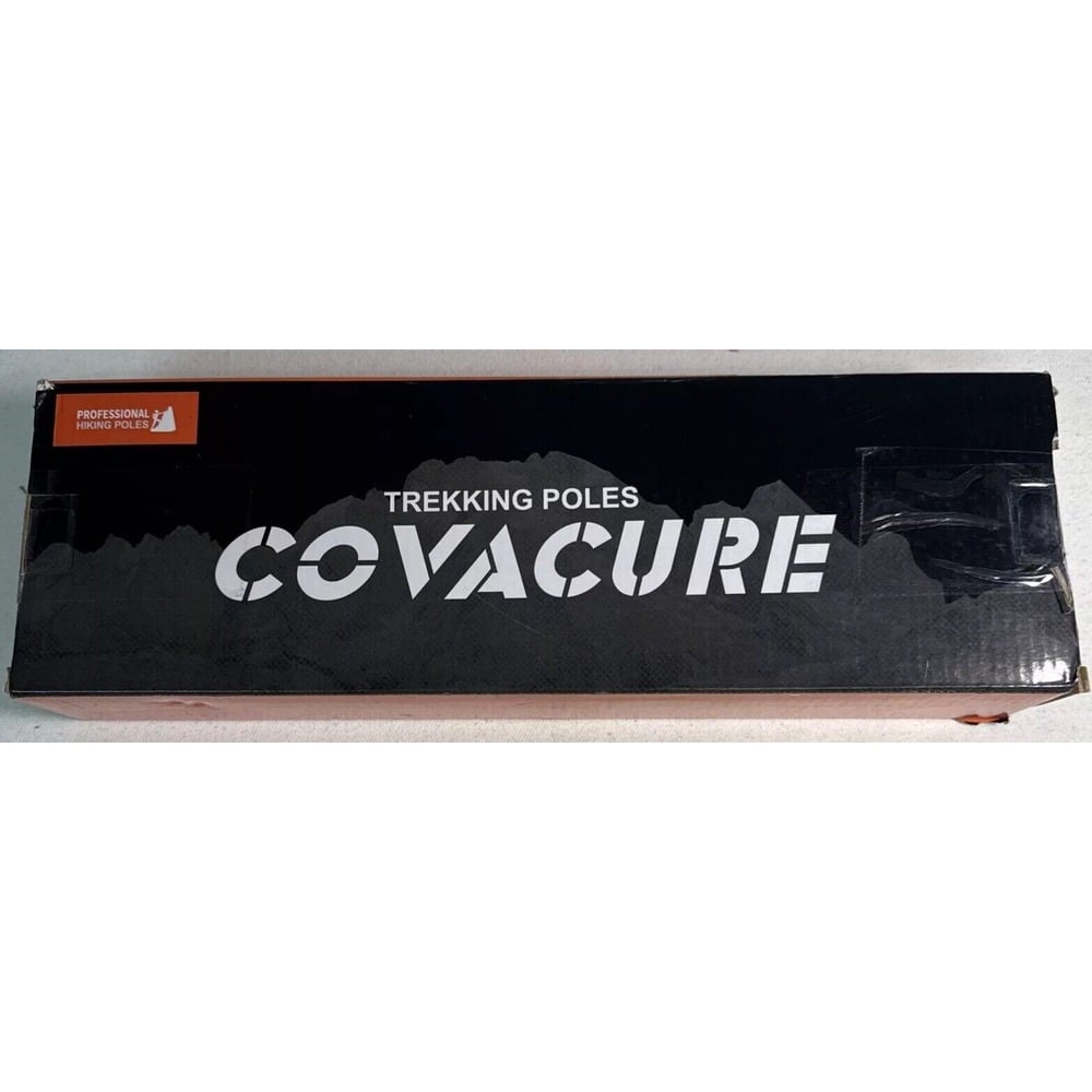 Covacure Trekking Poles Collapsible Hiking Poles - Aluminum, Telescopic, NIB