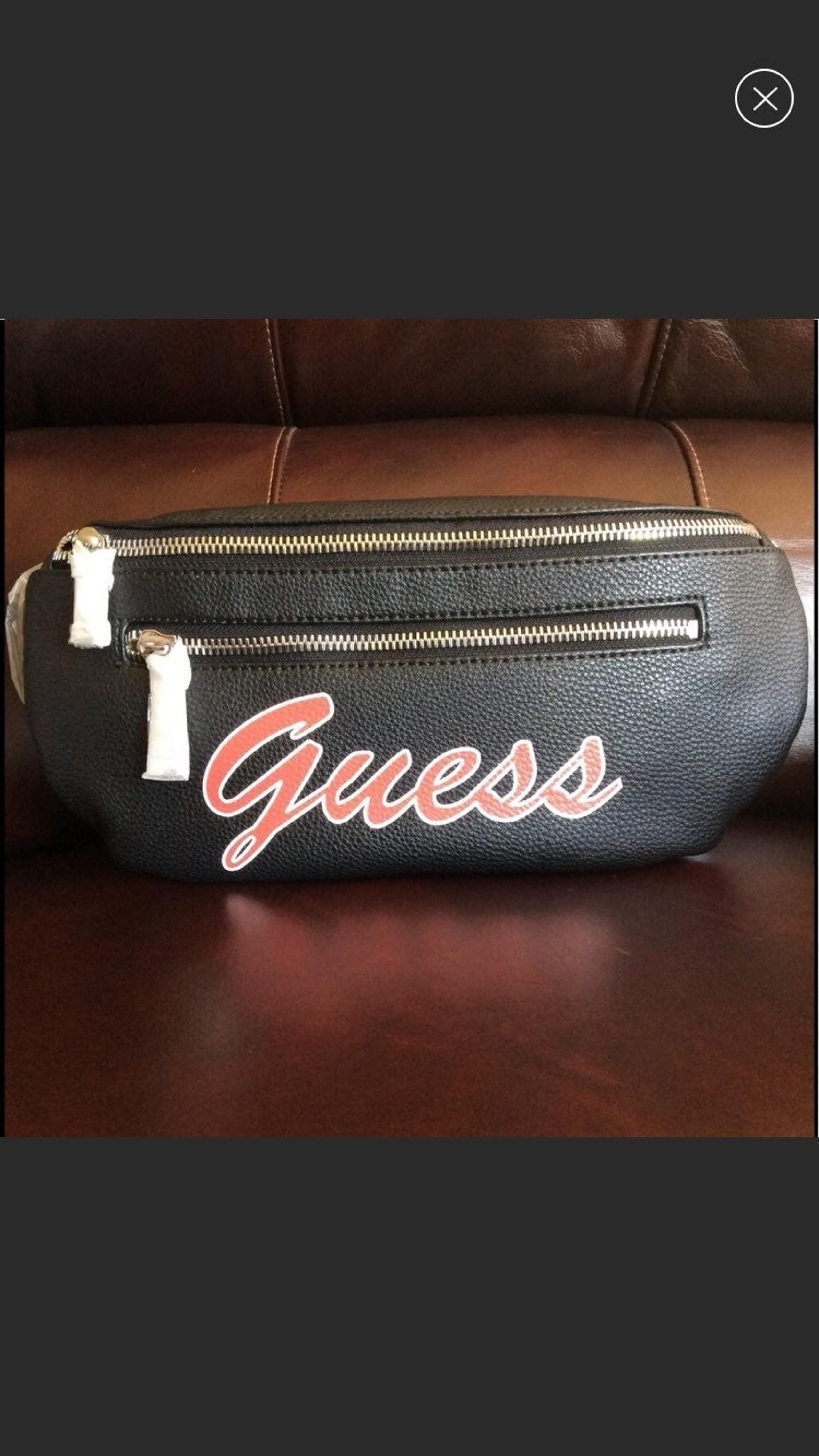 Black GUESS Fanny Belt Bag