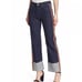 NEW - Mother Denim The Duster Cuff Fray Straight Jeans - Size 25 - 298