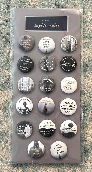 Folklore Tracklist Pins