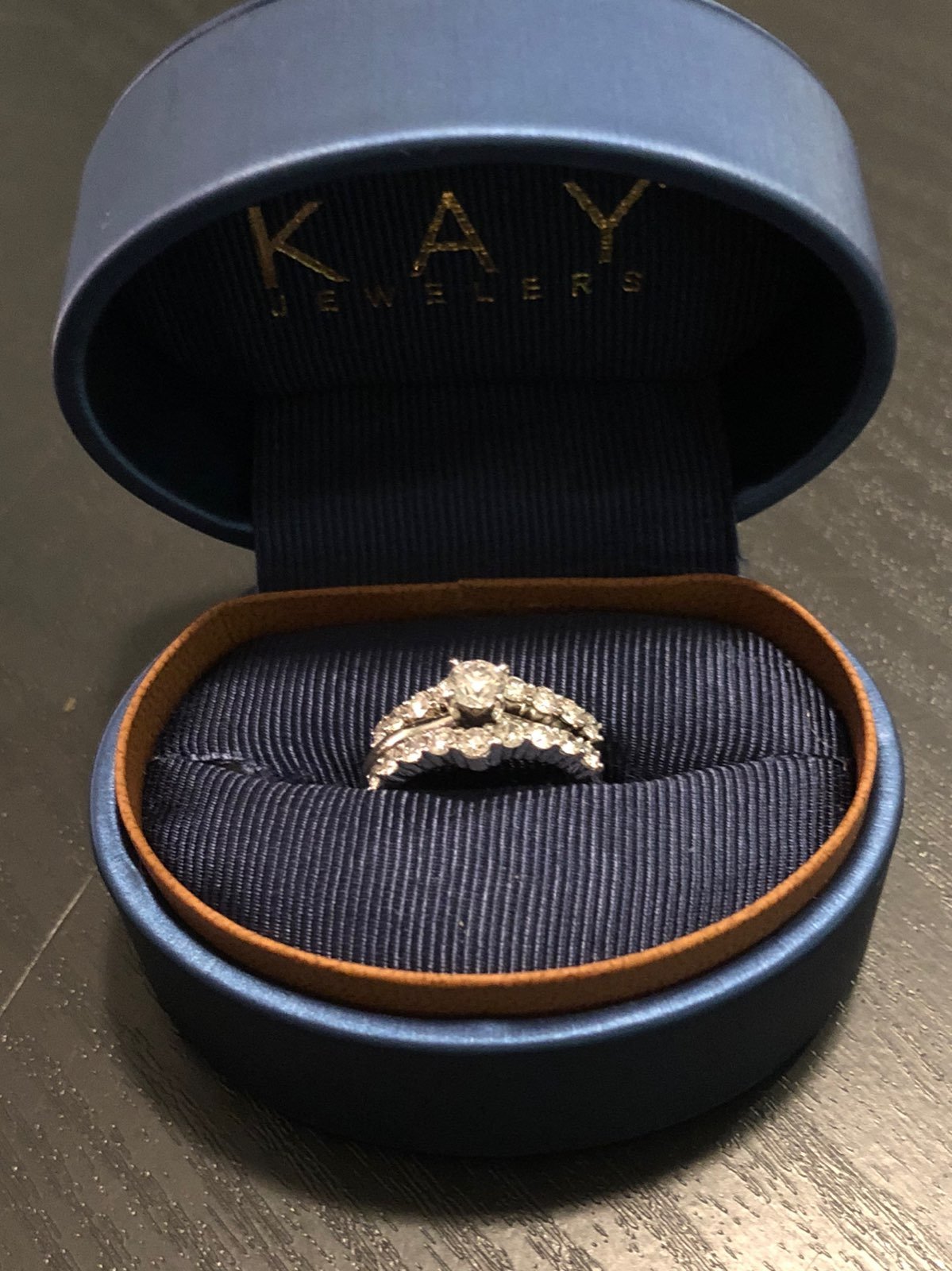 Leo Diamond Engagment/Wedding Set