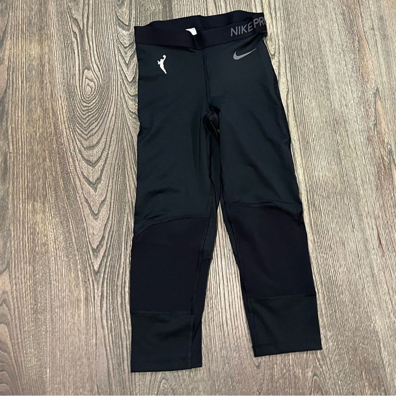 Nike Pro Dri-Fit WNBA Womens Official Issued Compression Tights Black Size Small