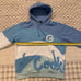 Berner Cookies Clothing Women’s Large Pullover Hoodie Embroidered Baby Blue 420