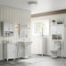 Bathroom Wall Mount Storage Medicine Cabinet with Shelf - White