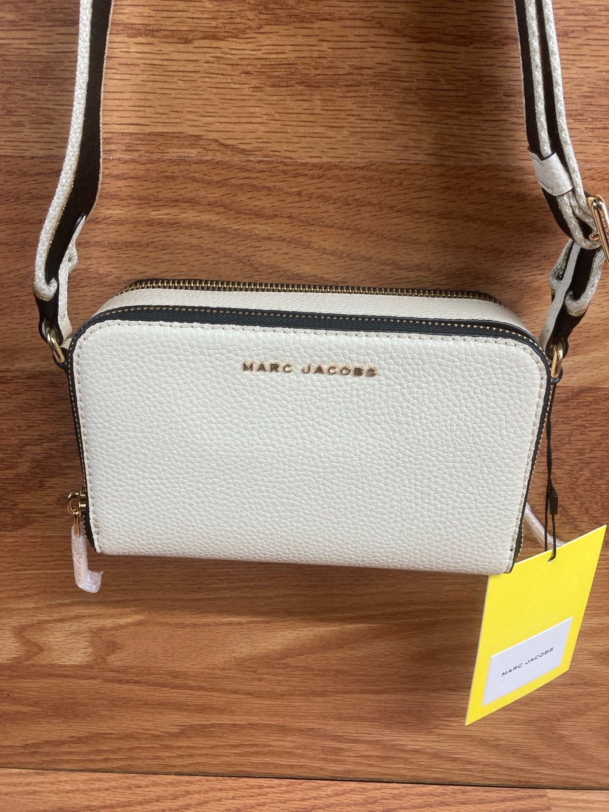 Marc Jacobs Leather Crossbody Bag - Cloud White - Brand New with Tags