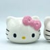 Hello Kitty Sanrio Co. Ltd. Salt & Pepper Shaker Set 2012 Pink & Red Bows NWOB