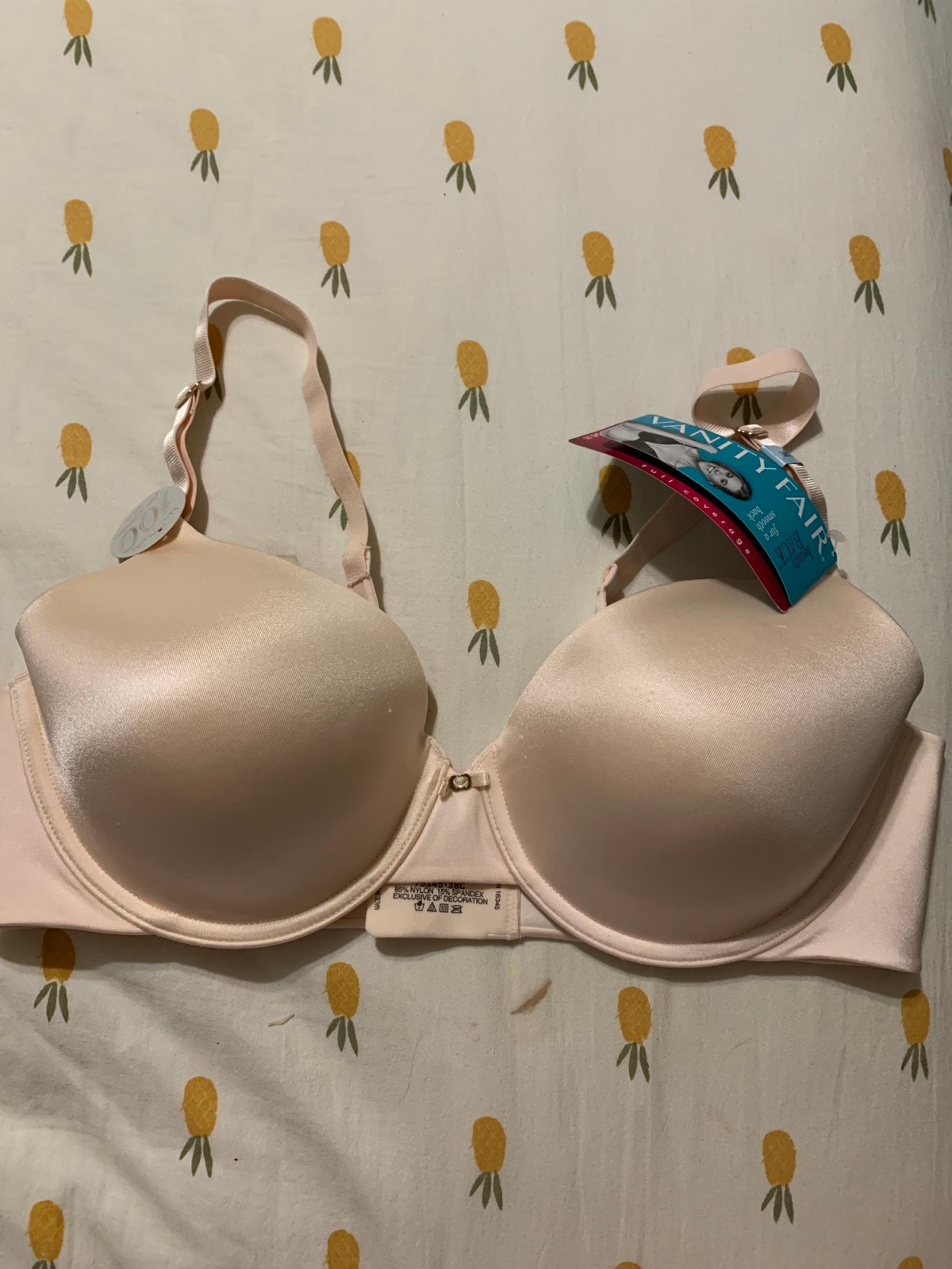 Vanity Fair Peach Bra Size 38C