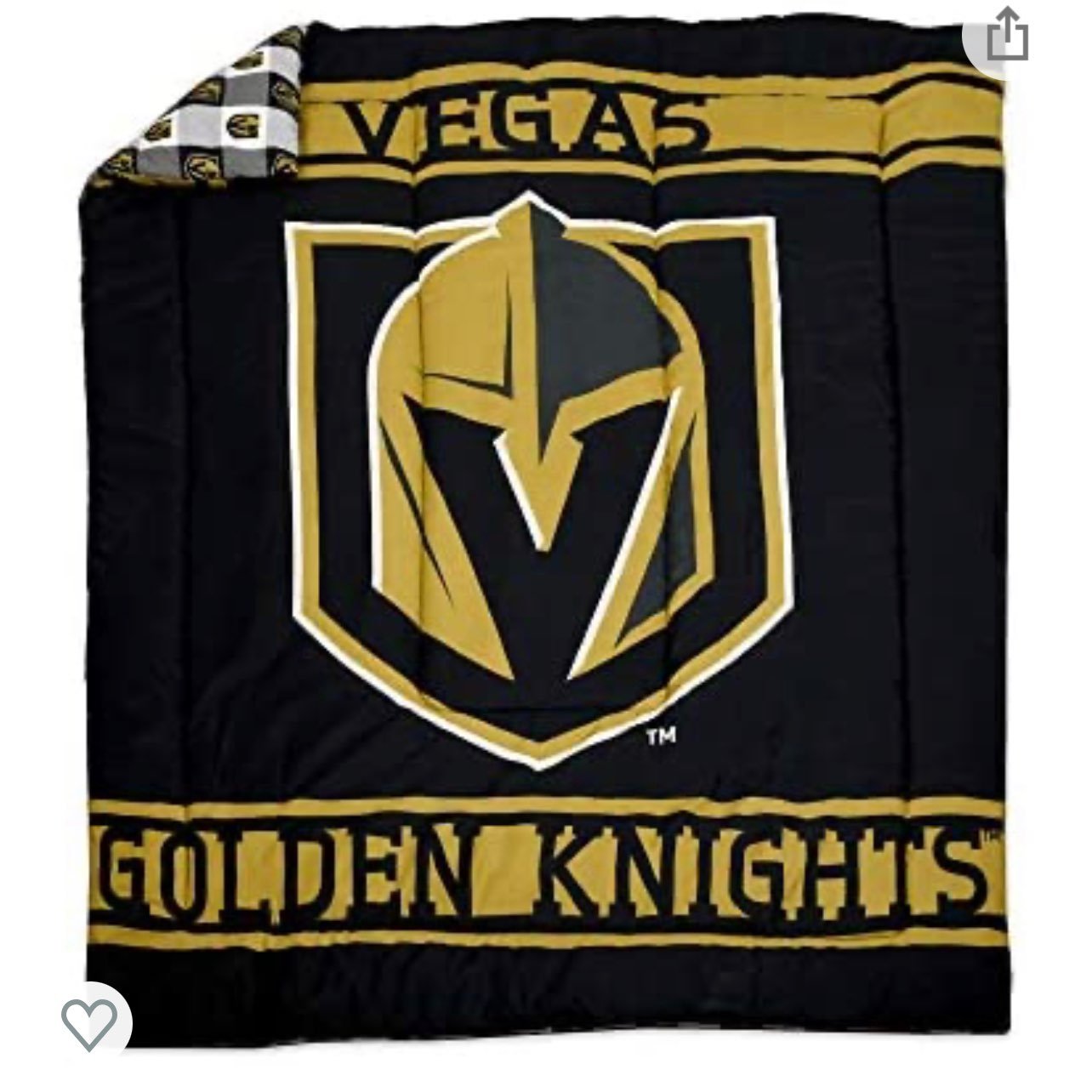 vegas golden knights comforter