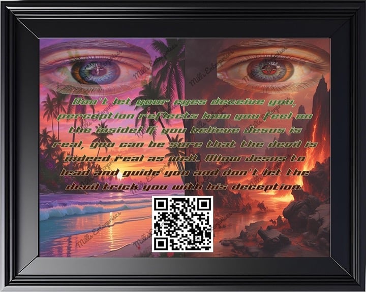 Spiritual warfare Art, Perception reflects how you feel on the inside! Canvas