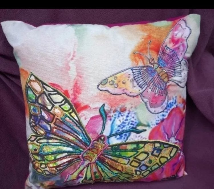 Multicolor 16x16 COLLAGE ART INSECTS by TOMAHAWK ARTS Unique Gift Lovers of Butterflies Valentines Day Throw Pillow Multicolor 16x16 COLLAGE ART INSECTS by TOMAHAWK ARTS Unique Gift Lovers of Butterflies Valentines Day Throw Pillow