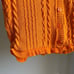 NWOT Zara Cable Knit Orange Set - Crop Top & Short Sleeves Cardigan with Frills
