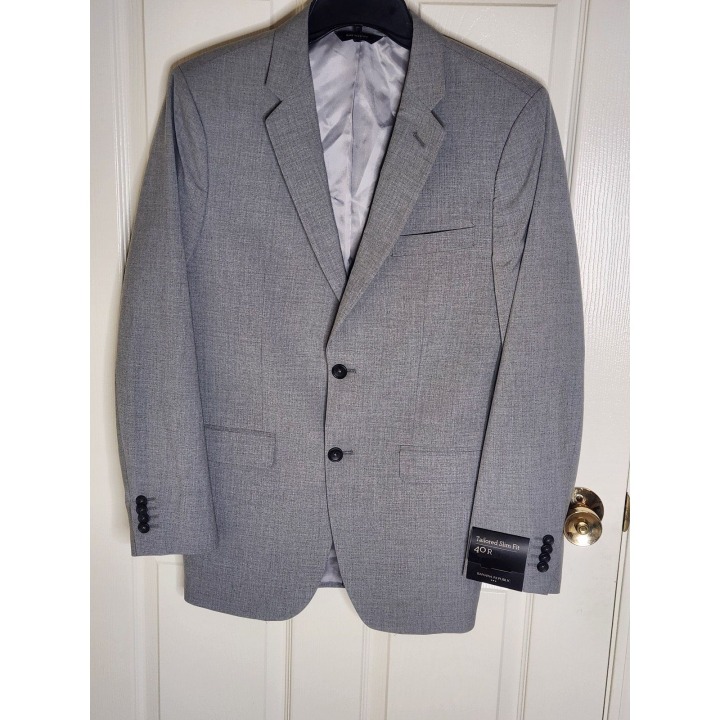 Banana Republic 40R Tailored Slim Fit Gray 2 Buttons Men's Blazer