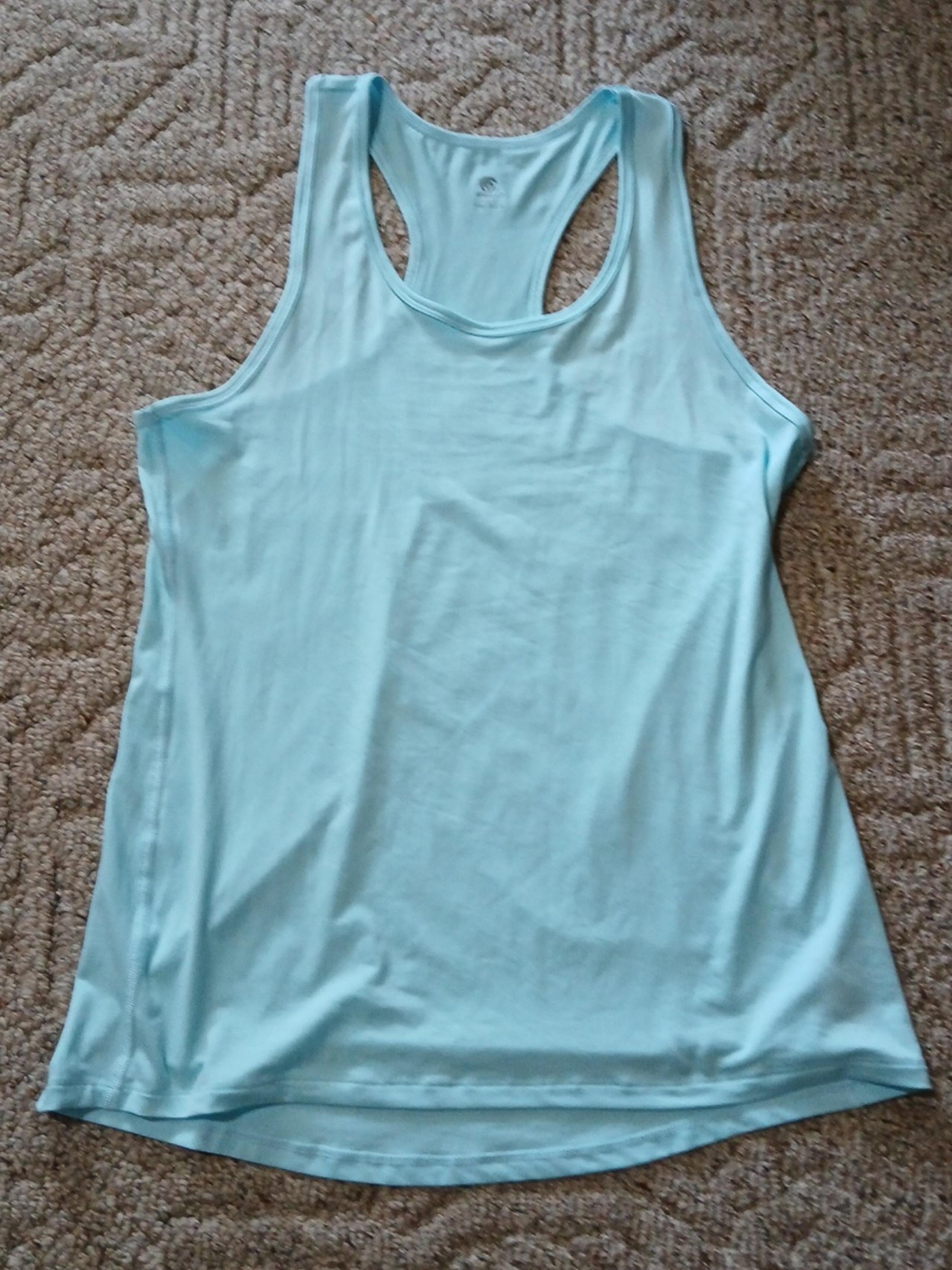Women's CHAMPION athletic tank top sky blue size large