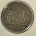1943 AUSTRALIA - FLORIN Beautiful Toning # 058