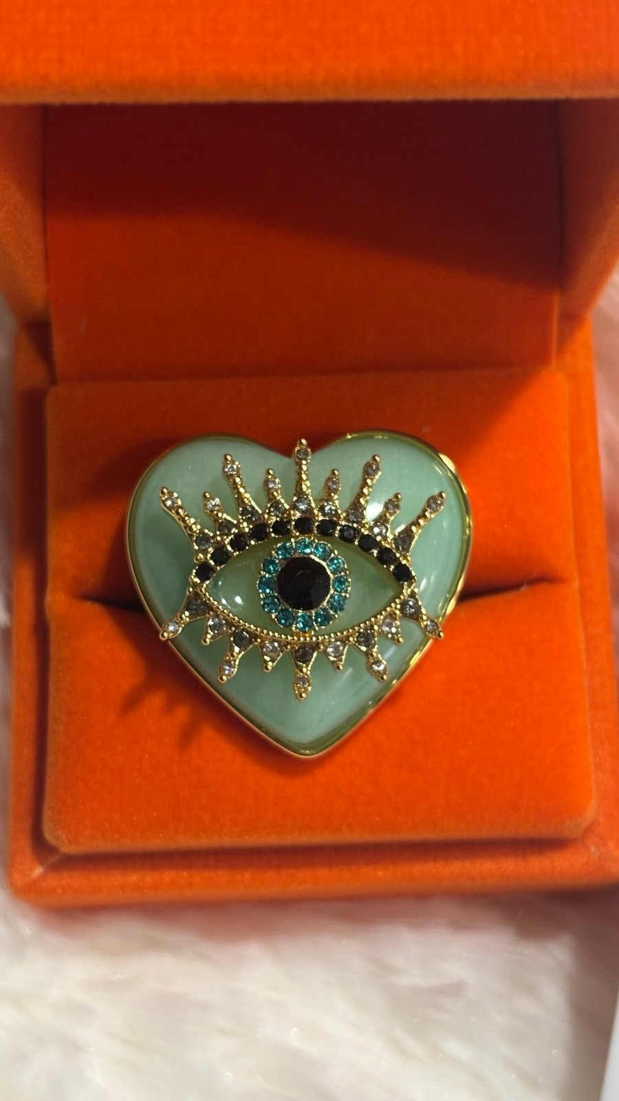 Kurt Geiger Evil Eye Ring Size 8