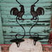 Pair (1 right, 1 left) Black Rooster Wall Taper or 3 Pillar Candleholders CUTE!