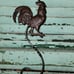 Pair (1 right, 1 left) Black Rooster Wall Taper or 3 Pillar Candleholders CUTE!