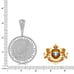 59+ Grams Big 3.25'' Real Silver 14K Gold Over Praying Hands Charm Pendant Chain