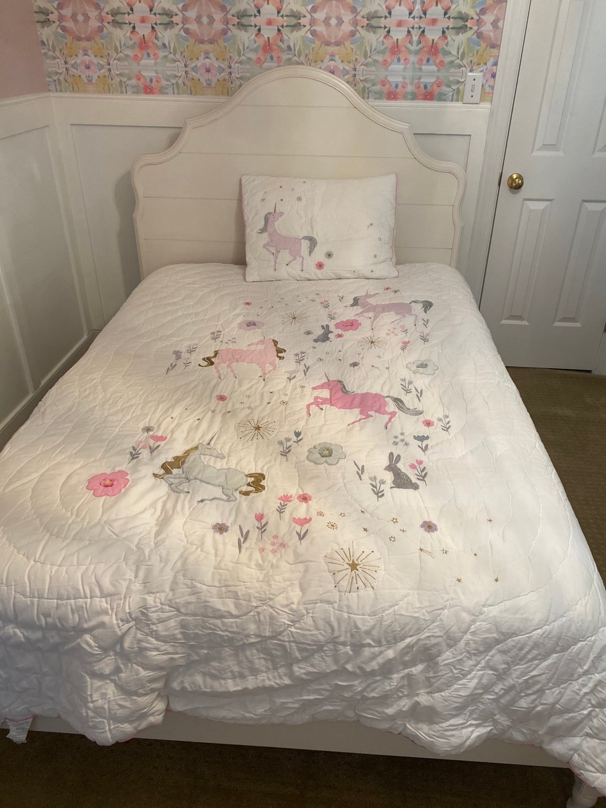 Pottery barn kids Mystical Unicorn Quilt & Sham