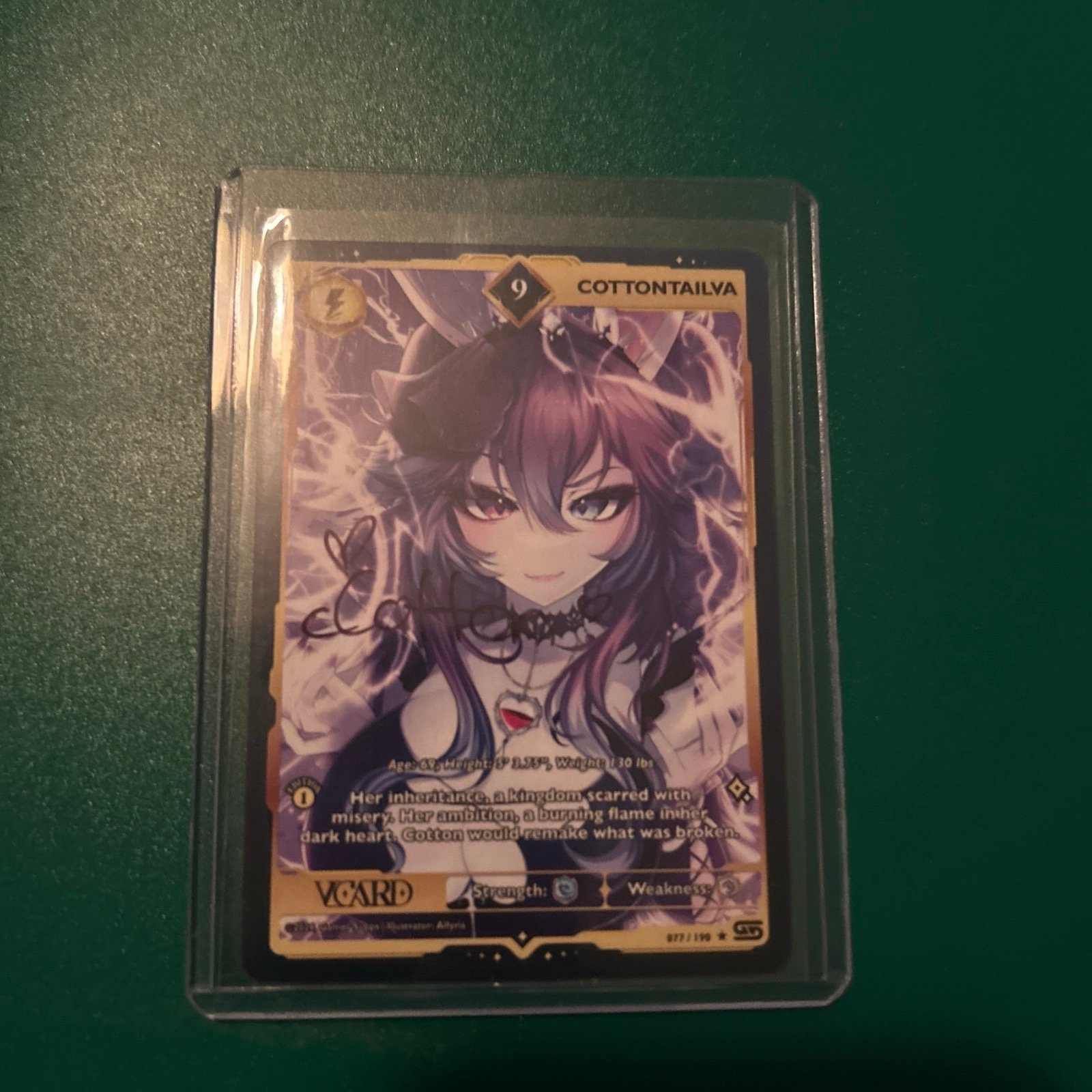 Gamersupps VCARD TCG Rising Stars First Edition 9 Signed By Cotton!