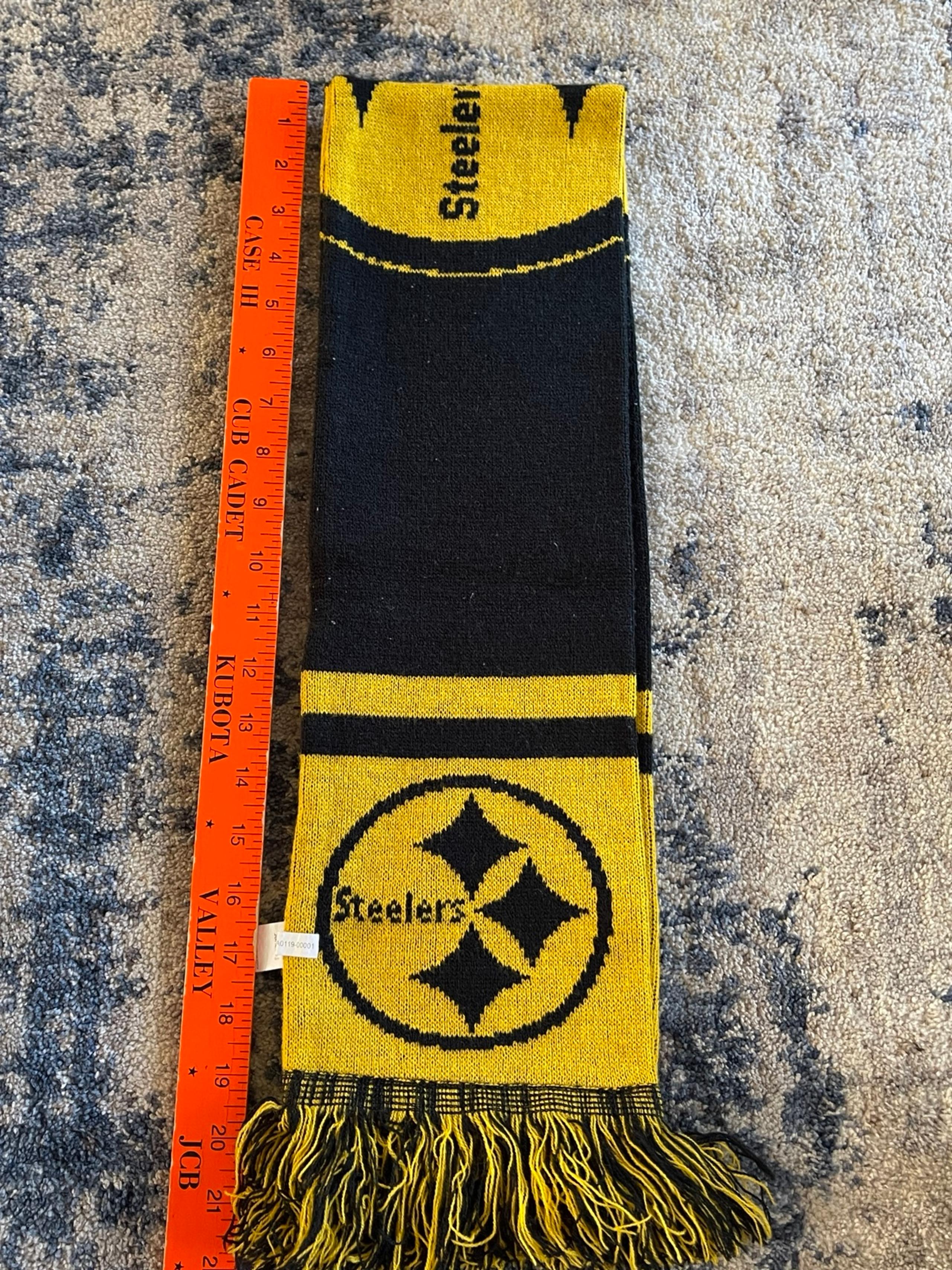 Pittsburgh Steelers FOCO Solid Color Black And Gold Block Scarf NFL