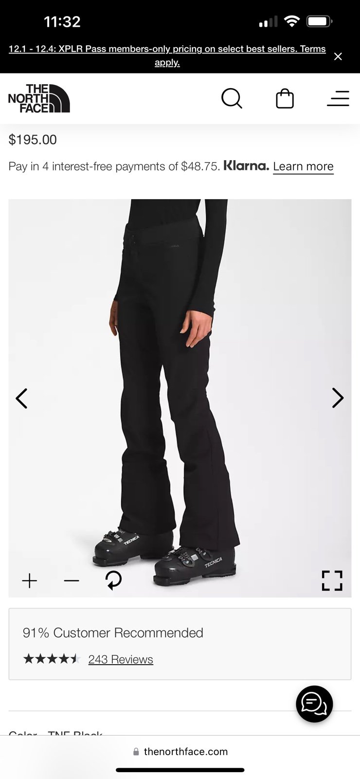 North face Apex Women’s ski pants