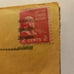 1940's vintage postal stamps with post mark