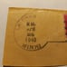 1940's vintage postal stamps with post mark