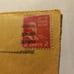 1940's vintage postal stamps with post mark