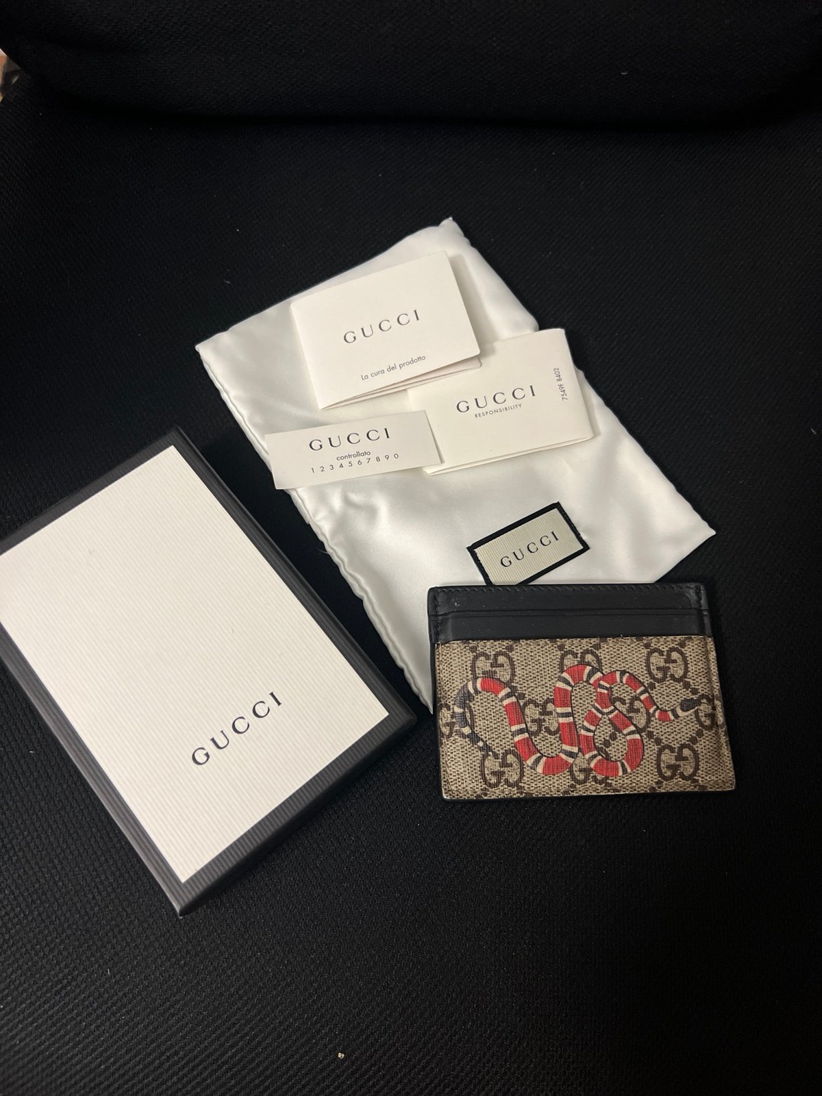 Gucci Snake Card Holder