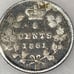 1881 Canada Five 5 Cents Small Silver Circulated Silver Canadian Coin VF