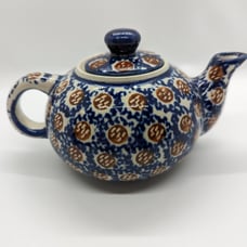 Polish pottery teapot