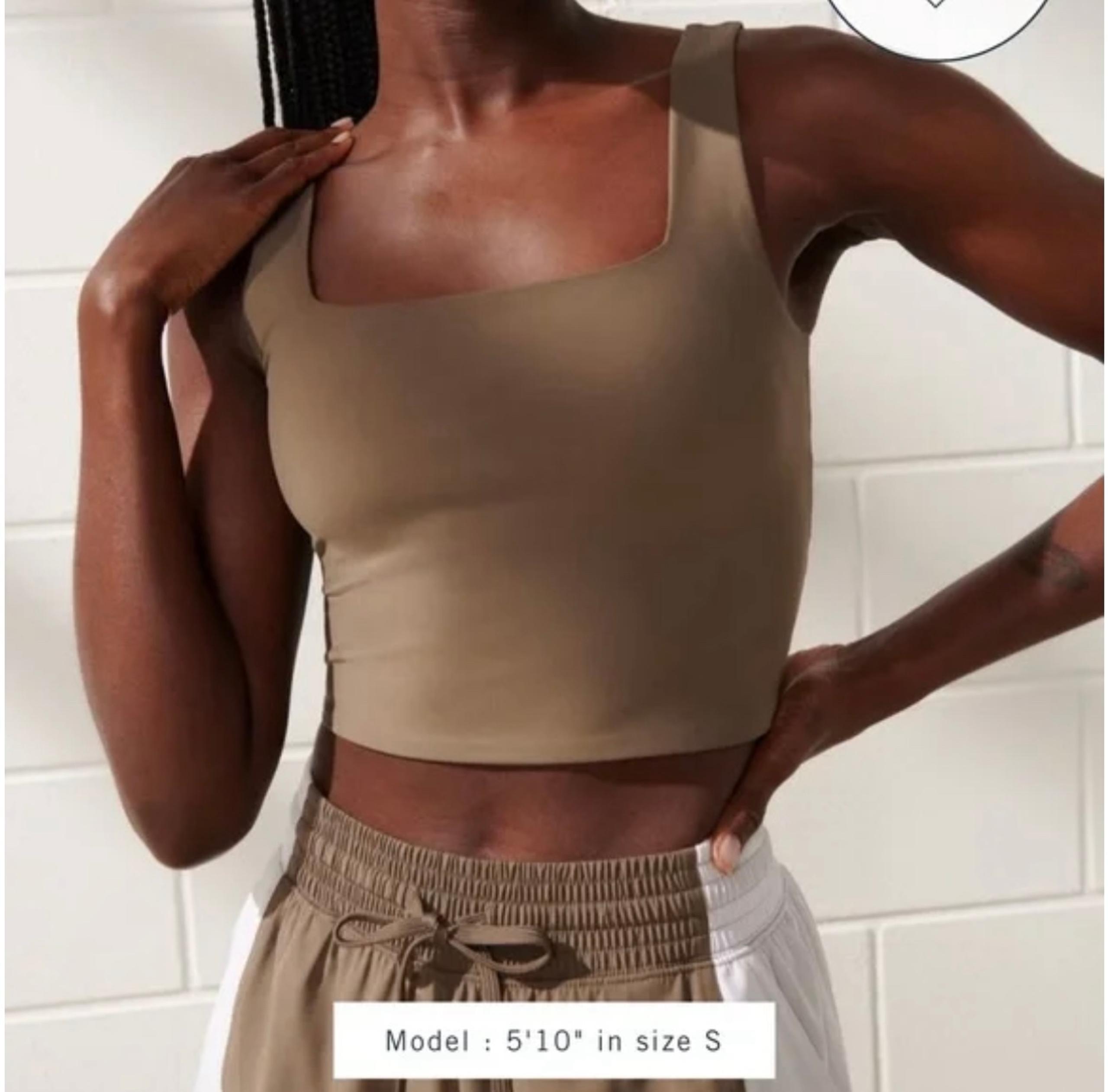 A&F / YPB sculptLUX squareneck slim tank