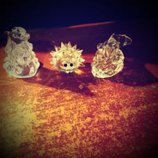 Lenox crystal salt and pepper shakers