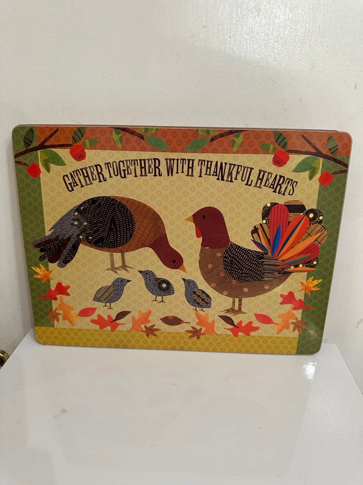 NWT Pottery Barn Thanksgiving Turkey placemats