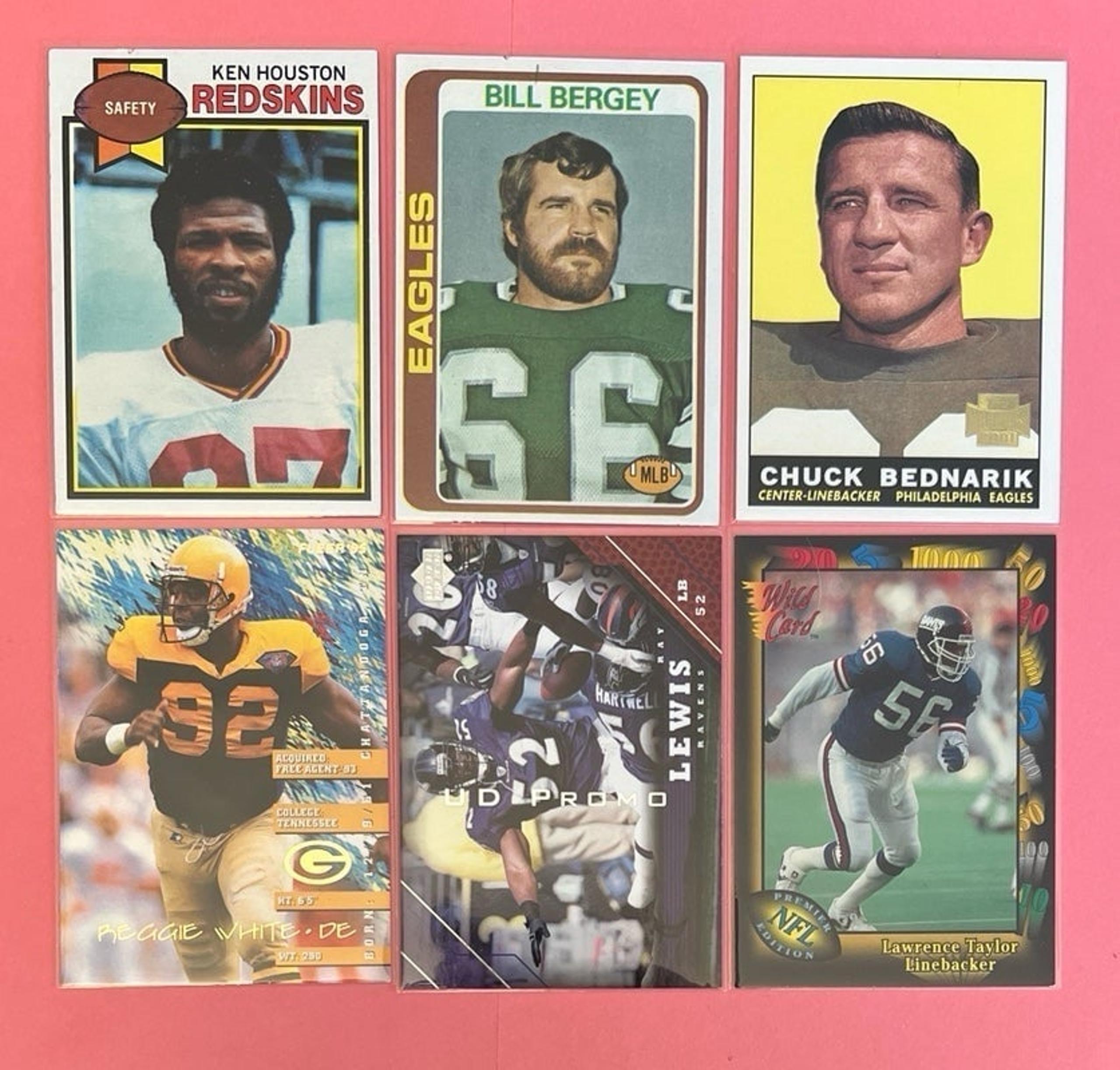 HOF NFL Defenders 6 card lot