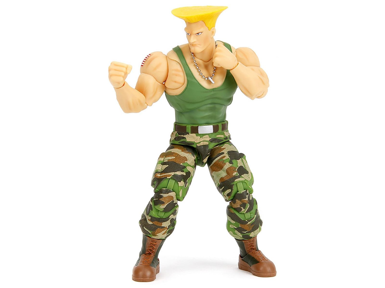 Guile 6 Moveable Figure with Accessories and Alternate Head and Hands Ultra St