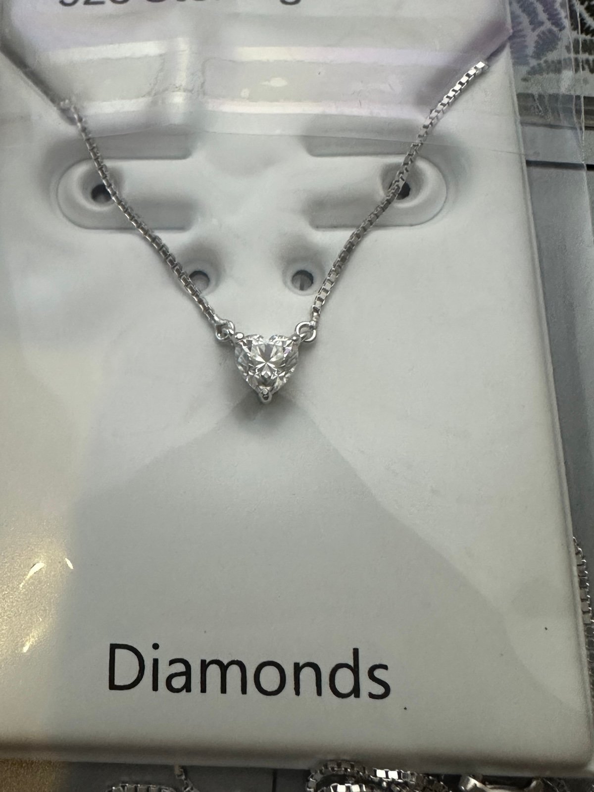 Amazing & Certified: Moissanite Mini Heart Shaped Necklace