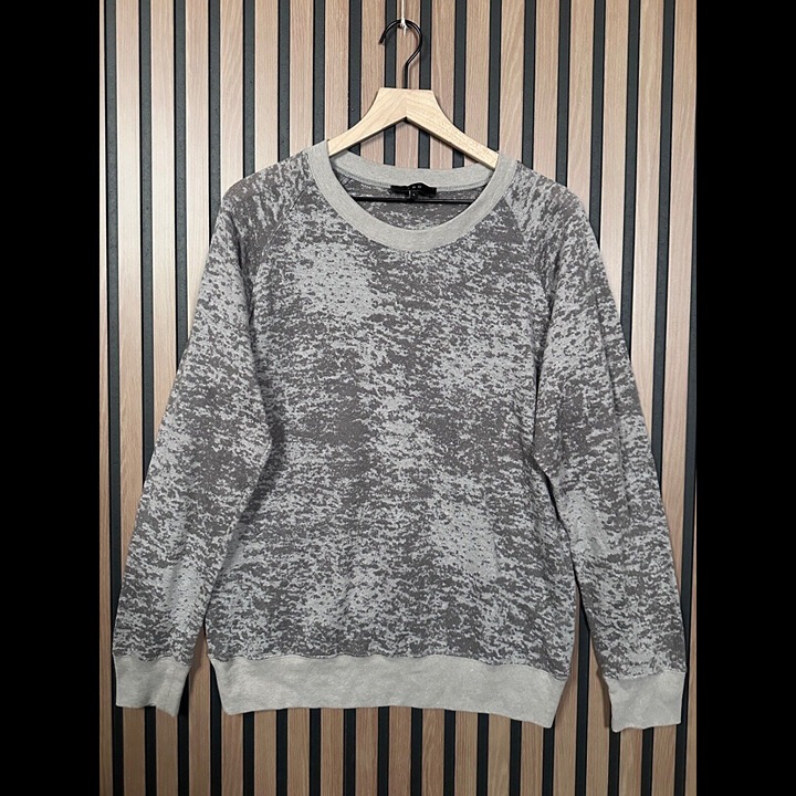IRO Sweater Large Women Dilan Gray Crewneck Pullover Fleece Oversized Sweatshirt