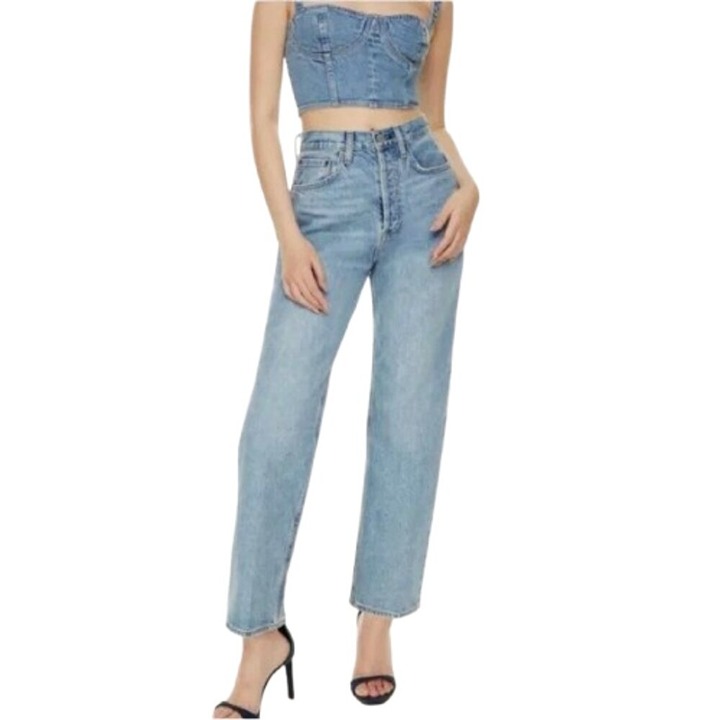 Women's 24 Aritzia Denim Forum The Joni High Rise Loose 29L Button Fly