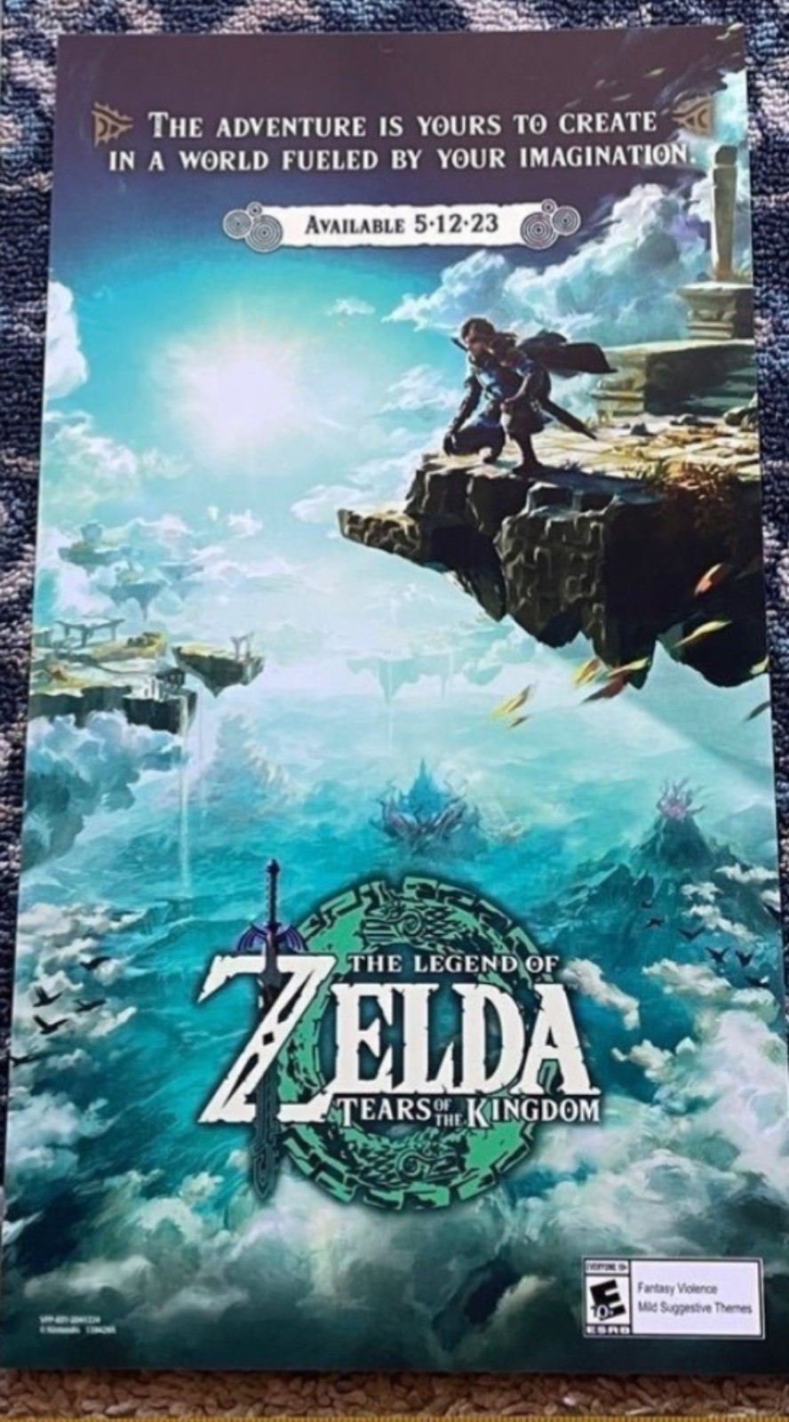 Nintendo Switch Kiosk Translite, The Legend of Zelda Tears of the Kingdom