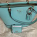 Guess Noelle Small Elite Tote Turquoise with Laurel SLG Cardholder